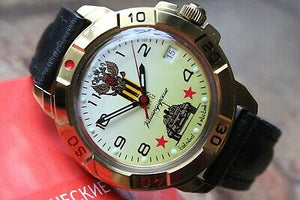 Vostok Komandirsky Military Wrist Watch # 439943 NEW
