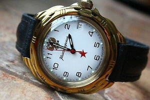 Vostok Komandirsky Russian Military Wrist Watch # 219322 NEW