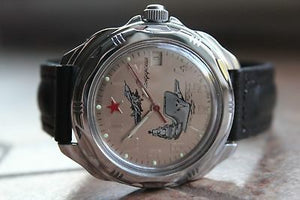 Vostok Komandirsky Russian Military Wrist Watch # 211402 NEW