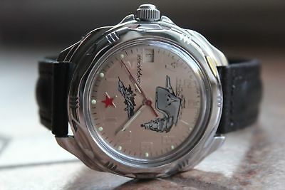 Vostok Komandirsky Russian Military Wrist Watch # 211402 NEW