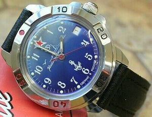 Vostok Komandirsky Military Wrist Watch # 431289 NEW