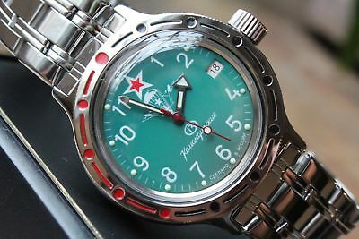 Russian Mechanical Automatic Wrist Watch VOSTOK AMPHIBIAN DIVER 420307