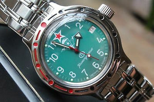 Russian Mechanical Automatic Wrist Watch VOSTOK AMPHIBIAN DIVER 420307