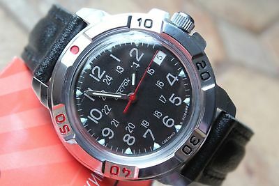 Vostok Komandirsky Military Wrist Watch # 431783 NEW