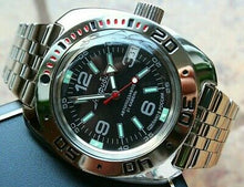 Load image into Gallery viewer, Russian Mechanical Automatic Wrist Watch VOSTOK AMPHIBIAN DIVER 710640
