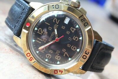 Vostok Komandirsky Mechanical Manual Winding Wrist Watch 439782