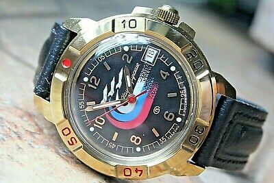 Vostok Komandirsky Military Wrist Watch # 439260 NEW
