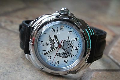 Vostok Komandirsky Russian Military Wrist Watch # 211982 NEW