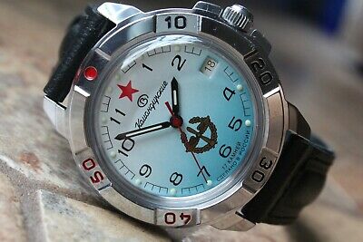 Vostok Komandirsky Military Wrist Watch # 431314 NEW