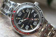 Load image into Gallery viewer, Russian Mechanical Automatic Wrist Watch Vostok Amphibian Diver 420335
