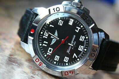 Vostok Komandirsky Military Wrist Watch # 431941 NEW