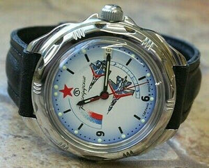 Vostok Russian 211066 Mechanical Komandirsky Military Wrist Watch Air Force