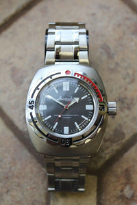 Vostok Amphibian 1967 Russian wrist watch Matte/Gloss 090916