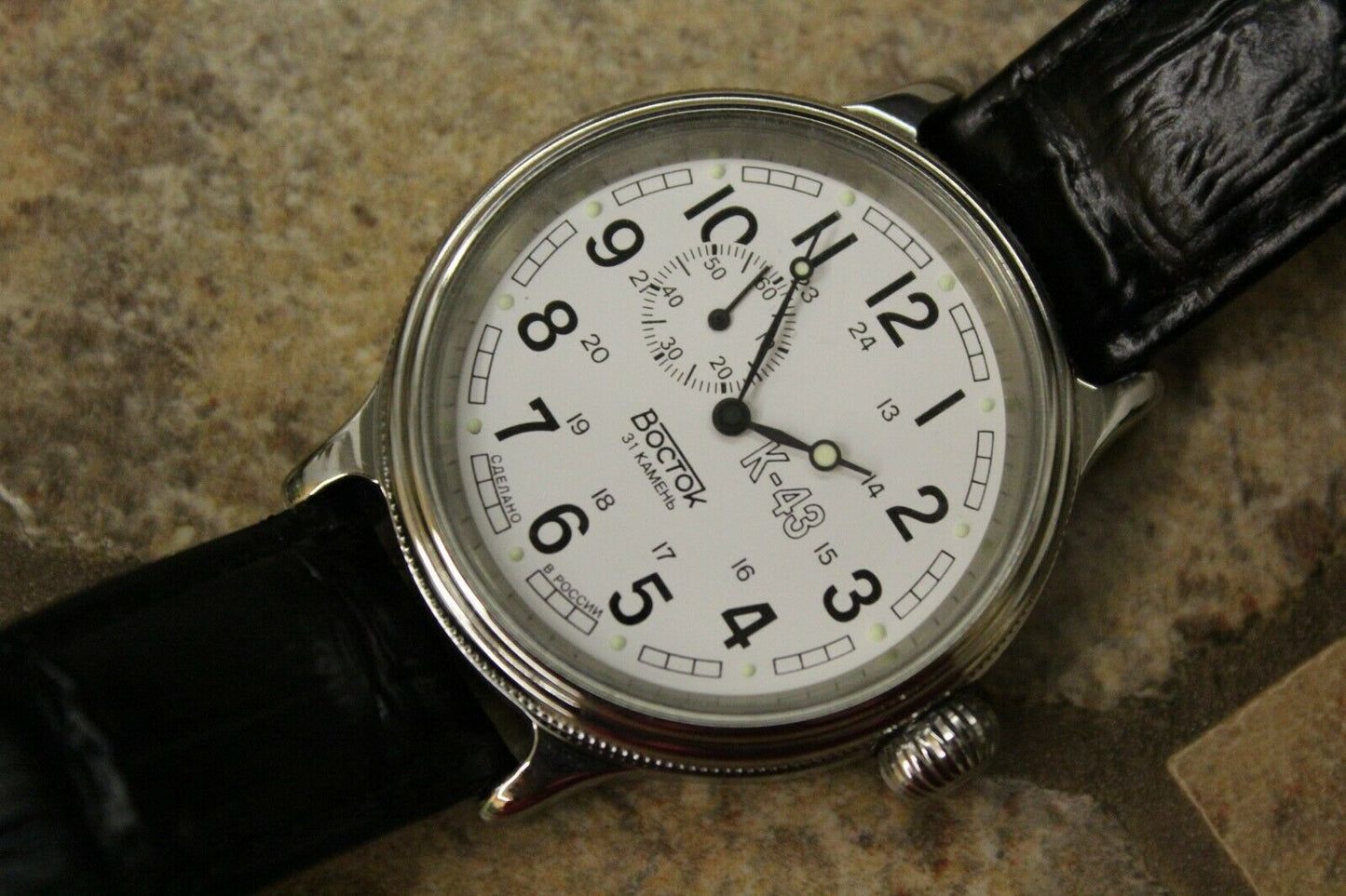 Vostok Komandirsky Classic Retro Auto Russian K-43 Retro wristwatches 540932 New