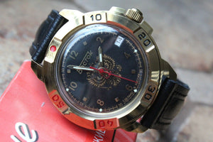 Vostok Komandirsky Military Wrist Watch # 439770 NEW