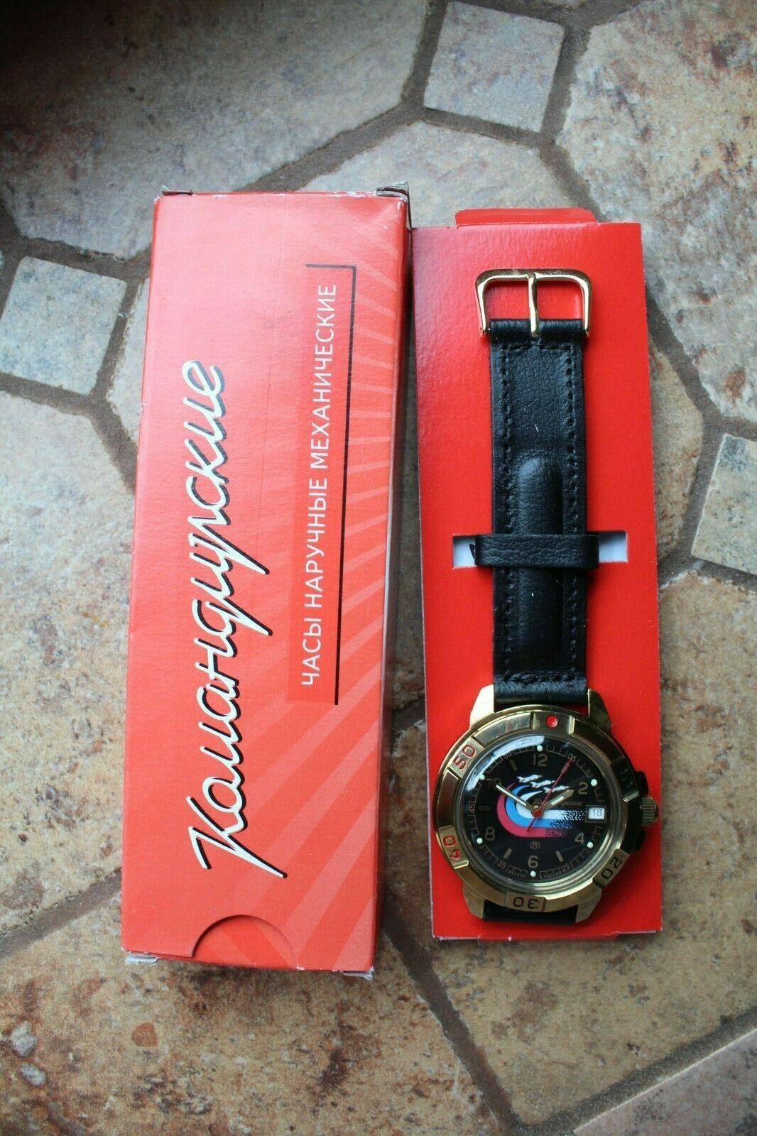 Vostok Komandirsky Military Wrist Watch # 439260 NEW