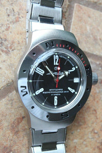 Vostok Amphibian Auto Russian diver wrist watch 060484