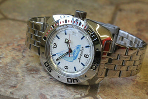 Russian Mechanical Automatic Wrist Watch VOSTOK AMPHIBIAN DIVER 710615