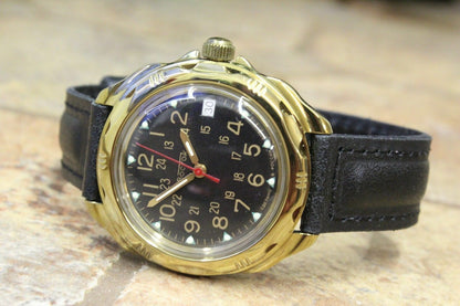 Vostok Komandirsky Russian Military Wrist Watch # 219782 NEW