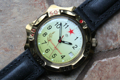 Vostok Komandirsky Mechanical Manual Winding Wrist Watch 539707