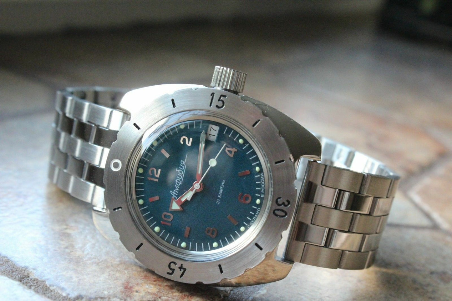Russian Mechanical Automatic Wrist Watch VOSTOK AMPHIBIAN DIVER 150367