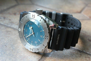 Russian Automatic Wrist Watch VOSTOK AMPHIBIAN DIVER Rubber Band 150367-R1