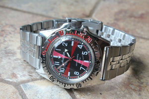 Russian Mechanical Automatic Wrist Watch VOSTOK AMPHIBIAN DIVER 110650