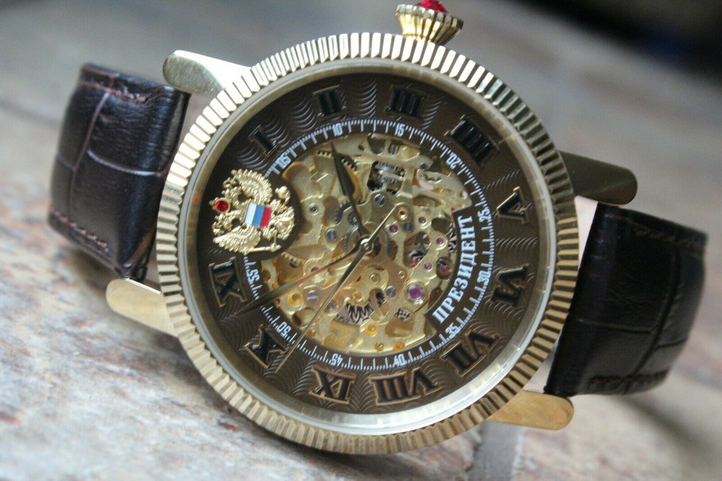 Russian President 4506170 Mechanical Automatic Men's Wrist Watch Poljot