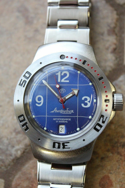 Vostok Amphibian Auto Russian diver wrist watch 060116