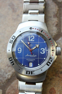 Vostok Amphibian Auto Russian diver wrist watch 060116