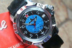 Vostok Komandirsky Russian Mechanical Military Wrist Watch Submarine 811163