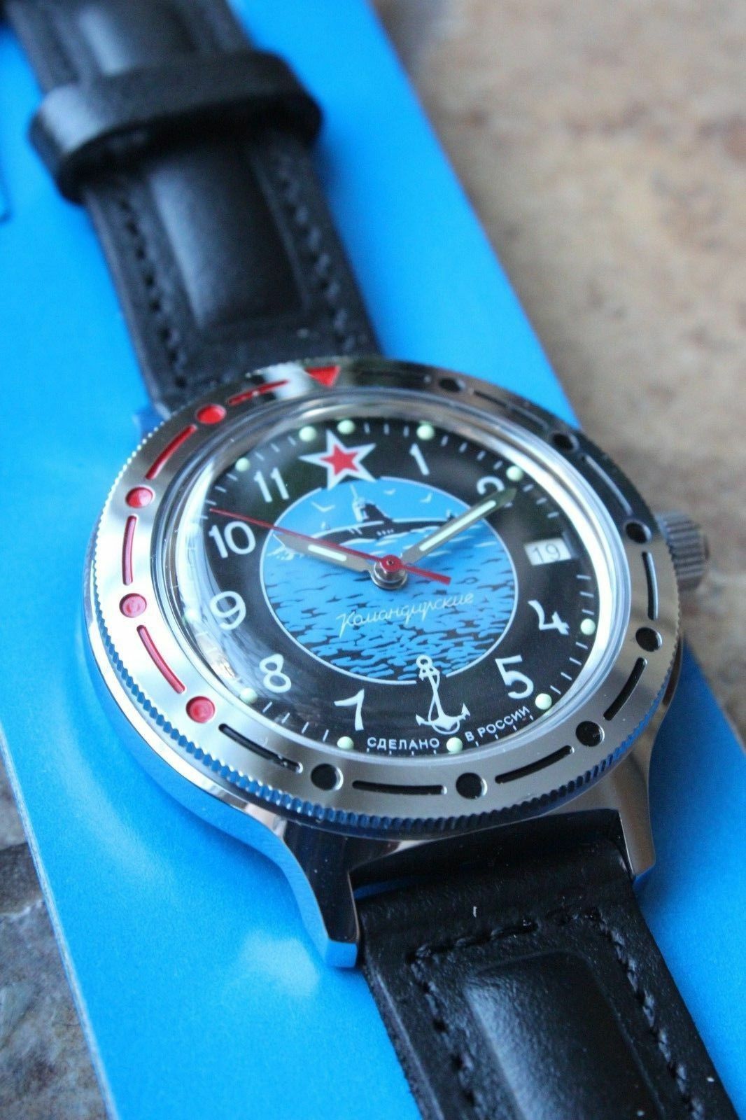 Vostok Komandirsky Mechanical Automatic Military Wrist Watch 921163