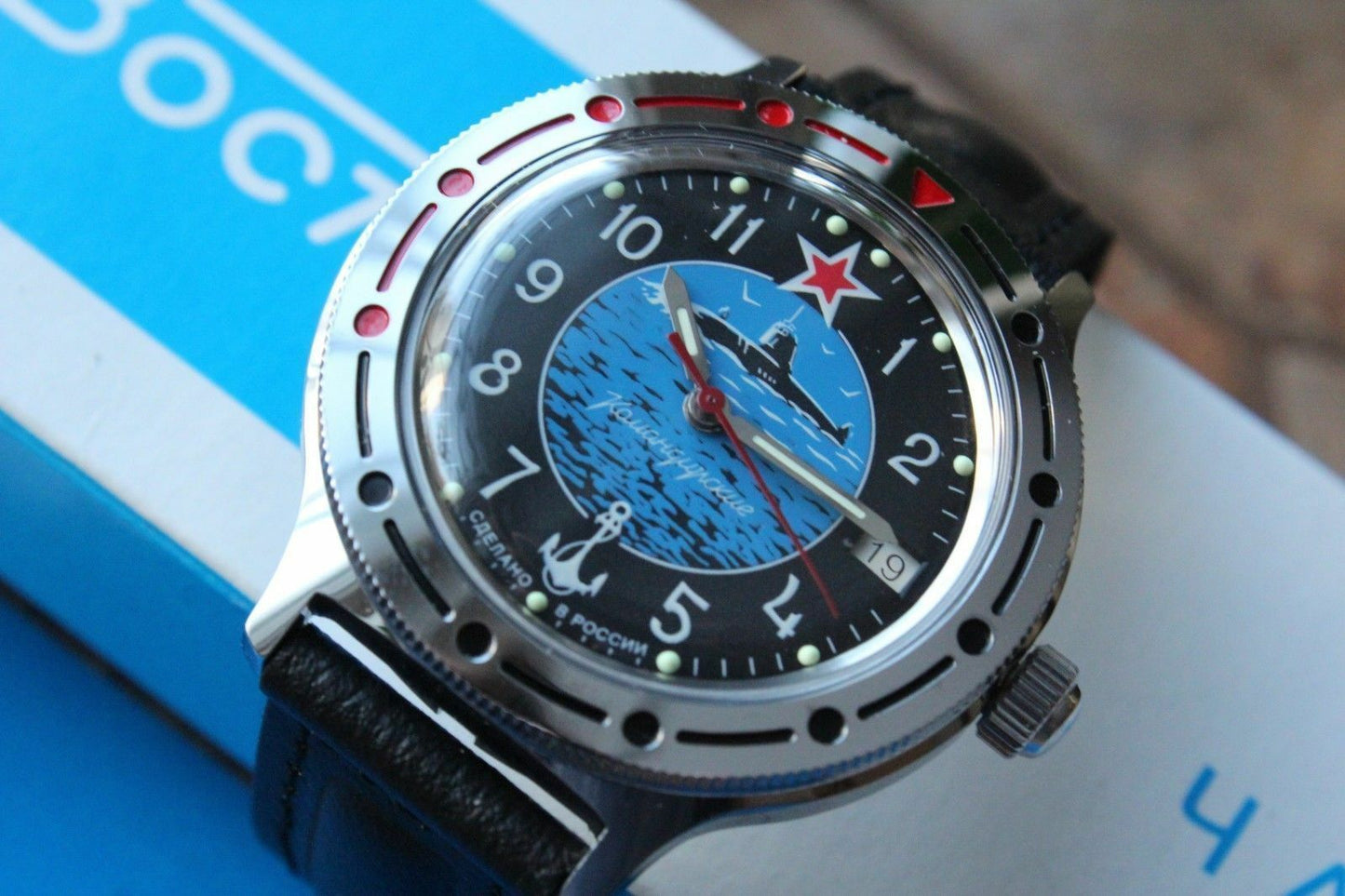 Vostok Komandirsky Mechanical Automatic Military Wrist Watch 921163