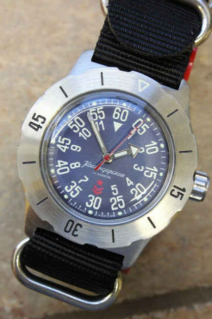Russian Mechanical Automatic Wrist Watch VOSTOK Komandirsky K-35 350745