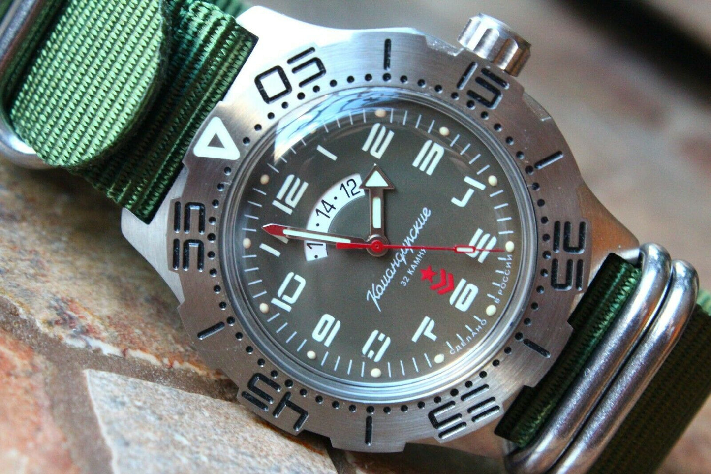 Vostok Komandirsky Mechanical Automatic Wrist Watch K-35 350755