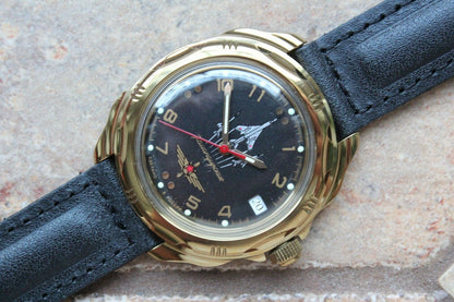 Vostok Komandirsky Russian Military Wrist Watch # 219511 NEW