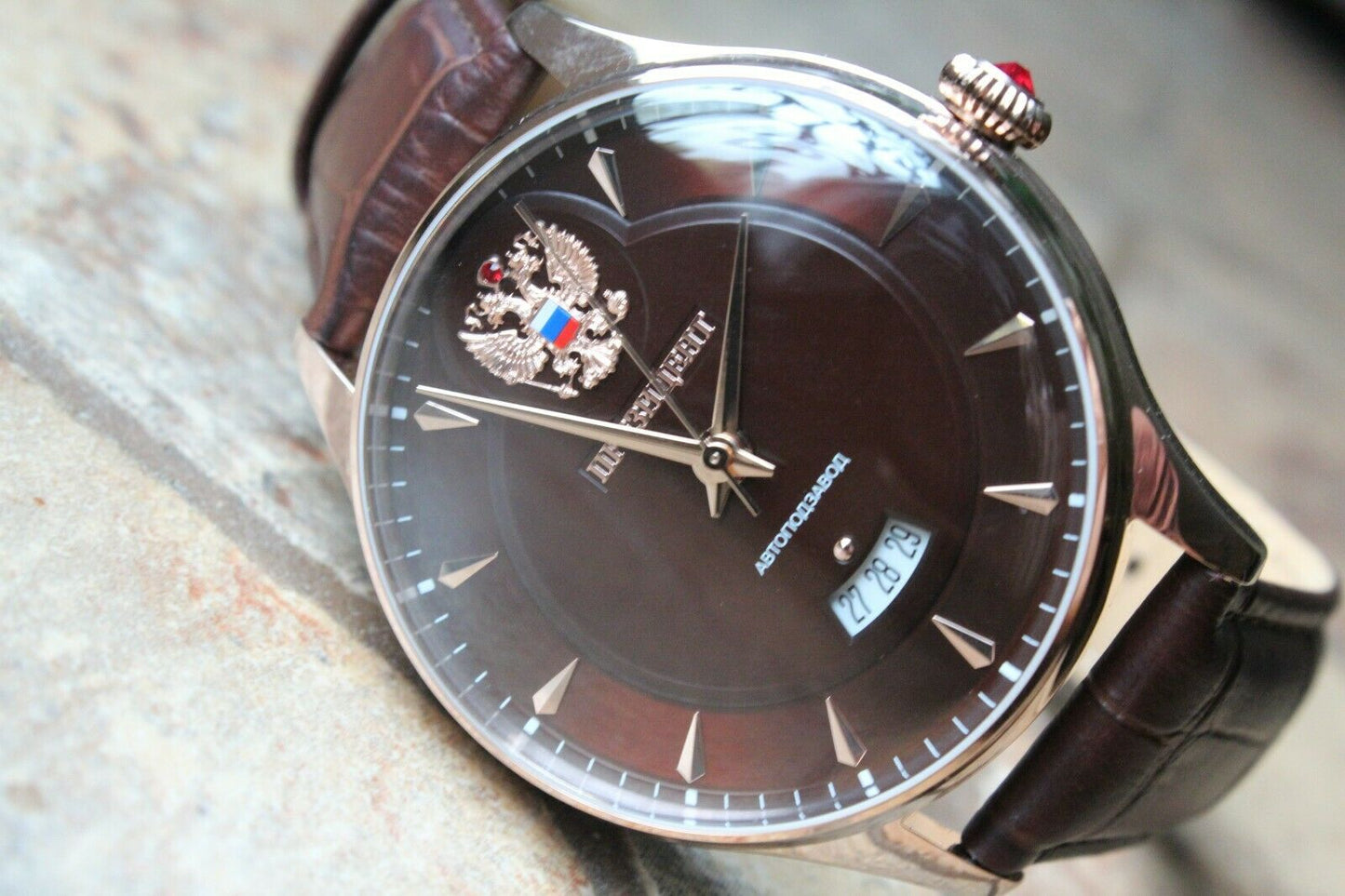 Russian President 6459047 Mechanical Automatic Men's Wrist Watch Poljot