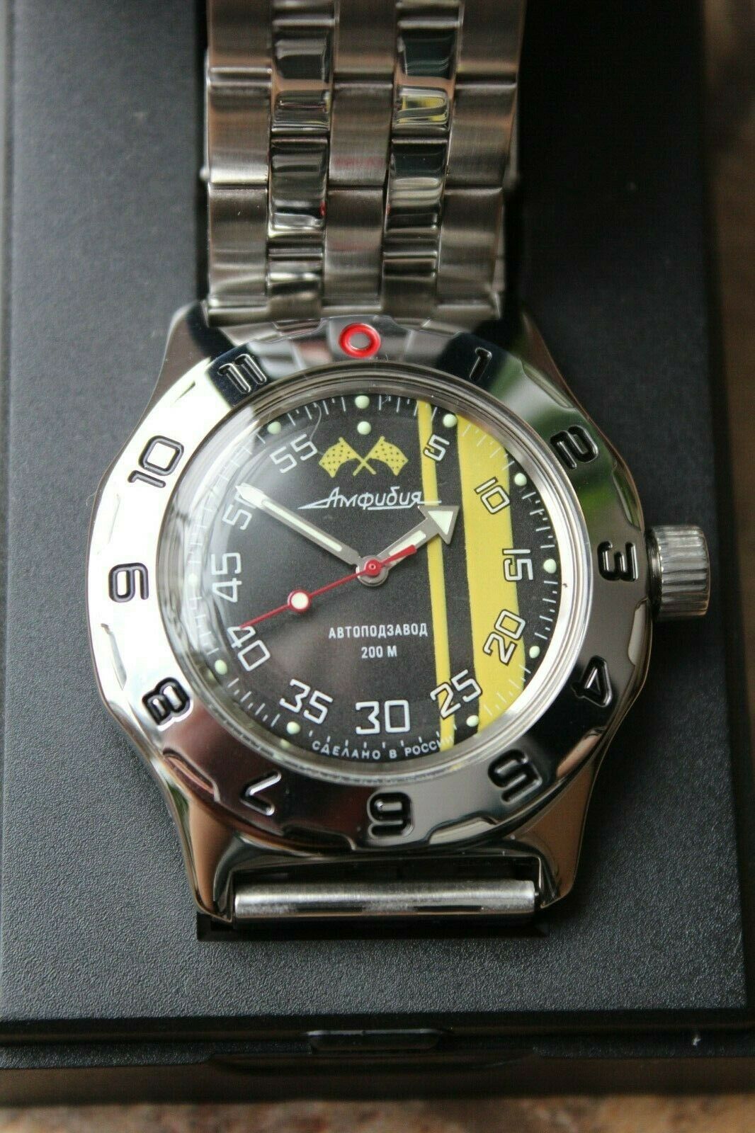 Russian Mechanical Automatic Wrist Watch VOSTOK AMPHIBIAN DIVER 100652