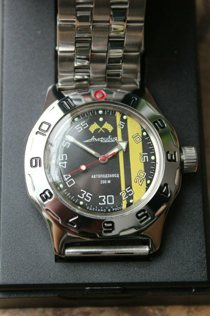 Russian Mechanical Automatic Wrist Watch VOSTOK AMPHIBIAN DIVER 100652