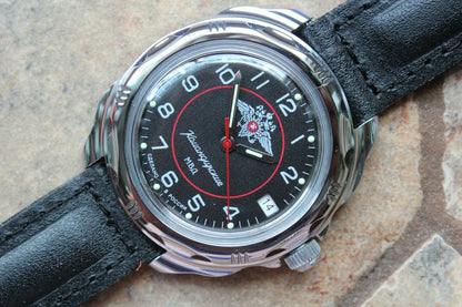 Vostok Komandirsky Mechanic MVD Russian Police Military Wrist Watch # 211952 NEW
