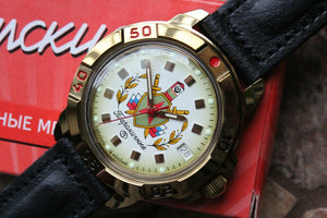 Vostok Komandirsky Military Wrist Watch # 439553 NEW