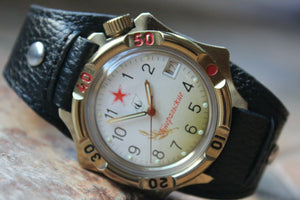 Vostok the General's Soviet Union Military Wrist Watch Rare + classic strap