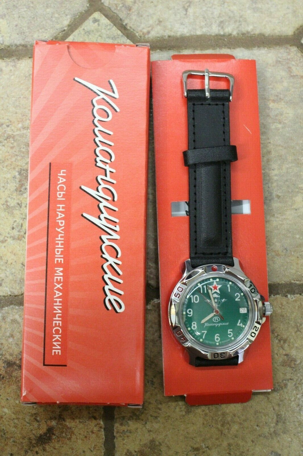 Vostok Komandirskie Mechanical Military Russian wrist watch Airborne 811307