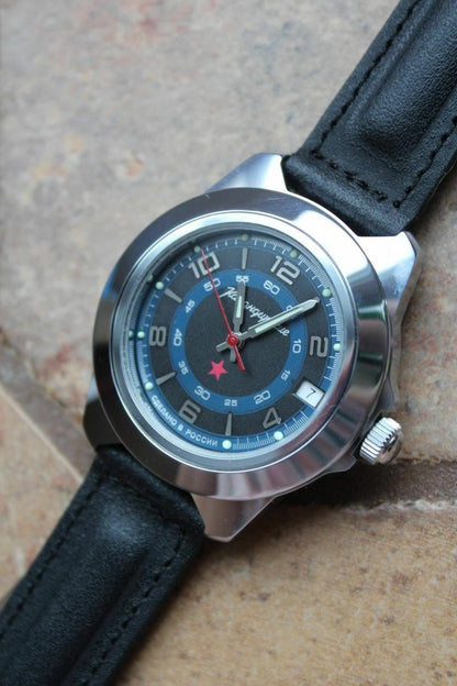 Vostok Komandirsky Auto Russian Military Wrist Watch # 641641 NEW