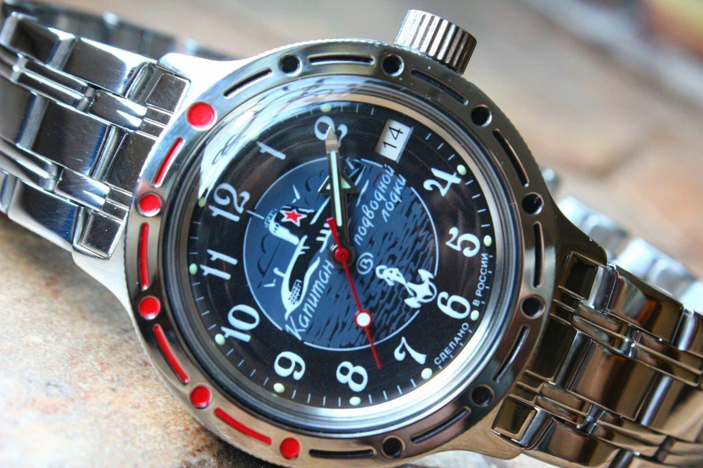 Russian Mechanical Automatic Wrist Watch VOSTOK AMPHIBIAN DIVER 420831