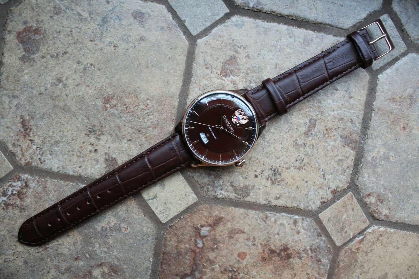 Russian President 6459047 Mechanical Automatic Men's Wrist Watch Poljot