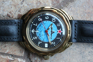 Vostok Komandirsky Russian Military Wrist Watch # 219163 NEW