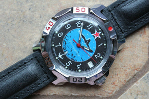 Vostok Komandirsky Russian Mechanical Military Wrist Watch Submarine 811163