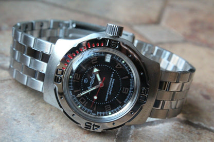 Russian Mechanical Automatic Wrist Watch VOSTOK AMPHIBIAN DIVER 160355
