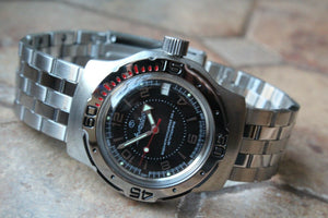 Russian Mechanical Automatic Wrist Watch VOSTOK AMPHIBIAN DIVER 160355